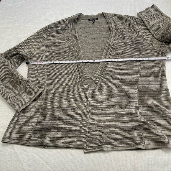 Eileen Fisher Women Gray Textured Cardigan. Organic cotton blend. Size XL - Picture 4 of 6